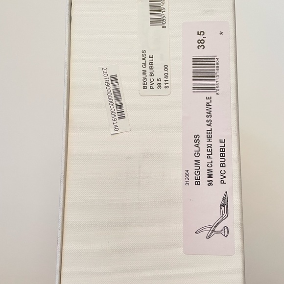 Amina Muaddi Begum Heels in Bubbble size 38.5 (8.5 US) - Picture 10 of 11